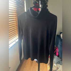 Black long sleeve Turtle neck. Cotton